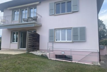 CHARMANT 3,5 PIECES AVEC ATELIER, GRAND JARDIN ET VUE SUR LE LAC